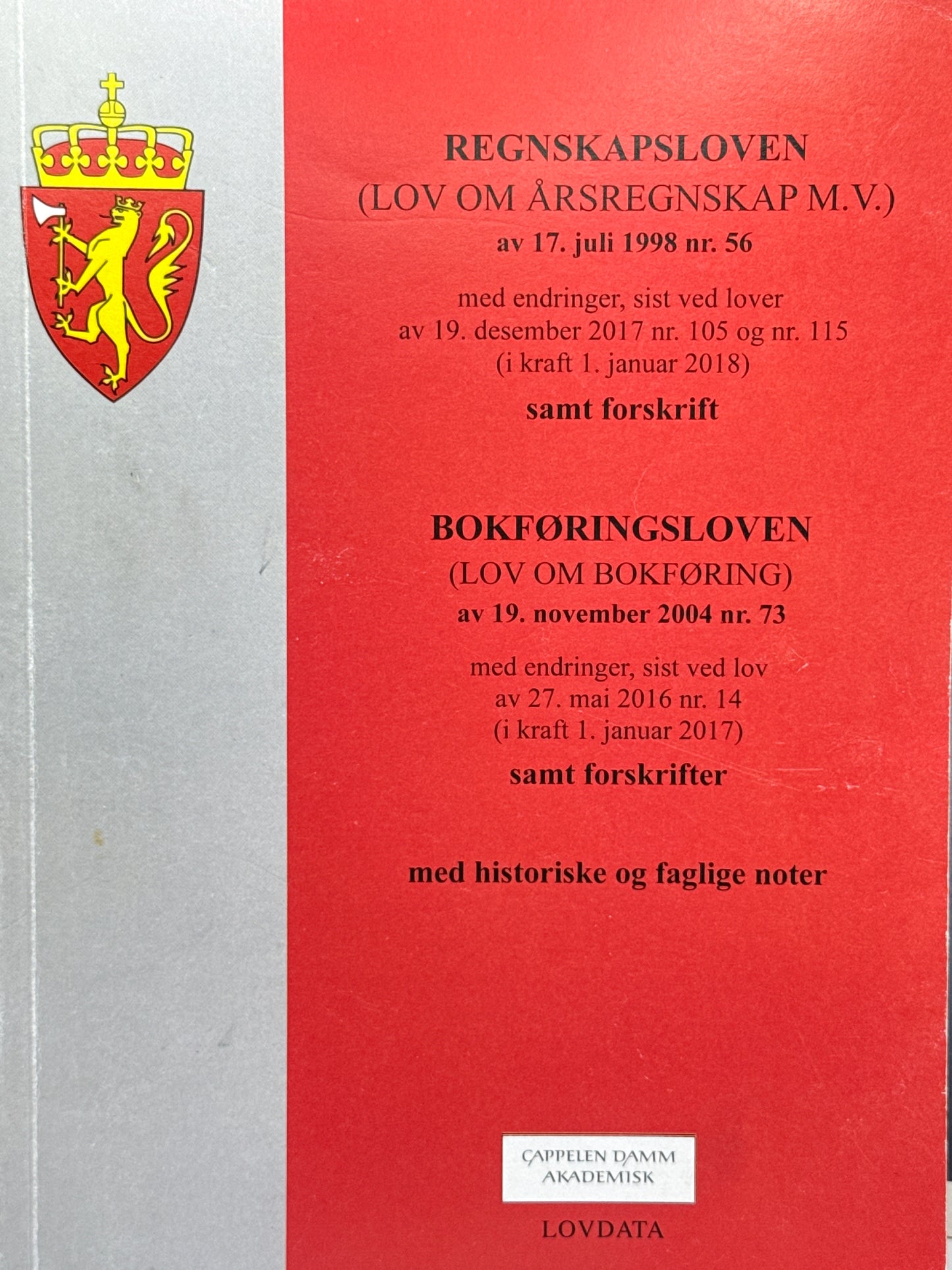 Regnskapsloven ; Bokføringsloven - Pocket