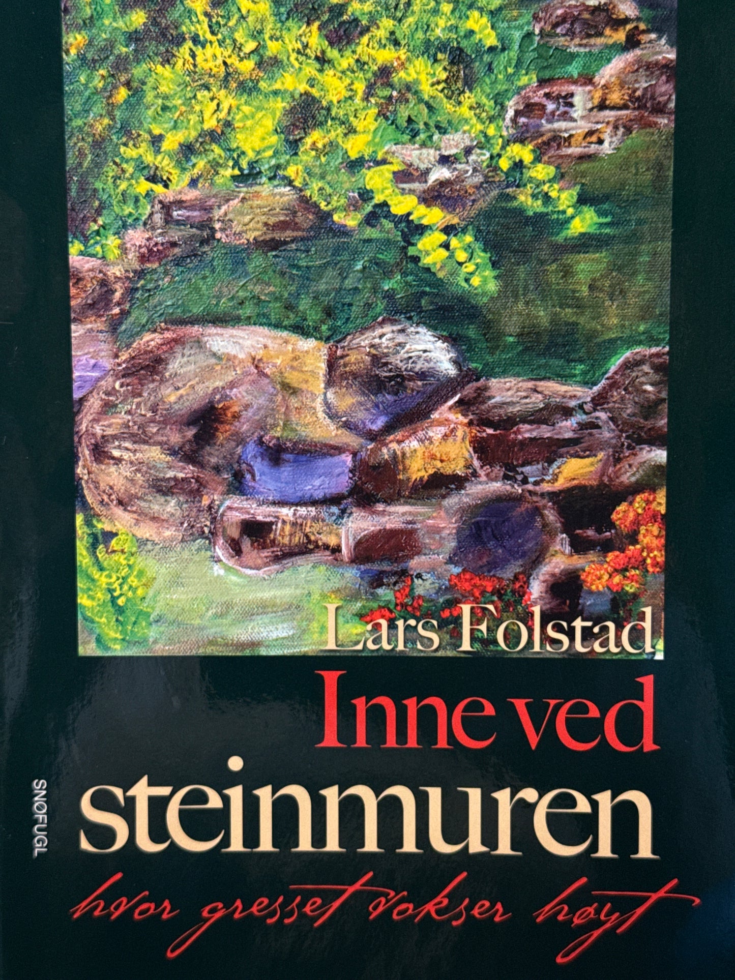 Inne ved steinmuren hvor gresset vokser høyt - Innbundet