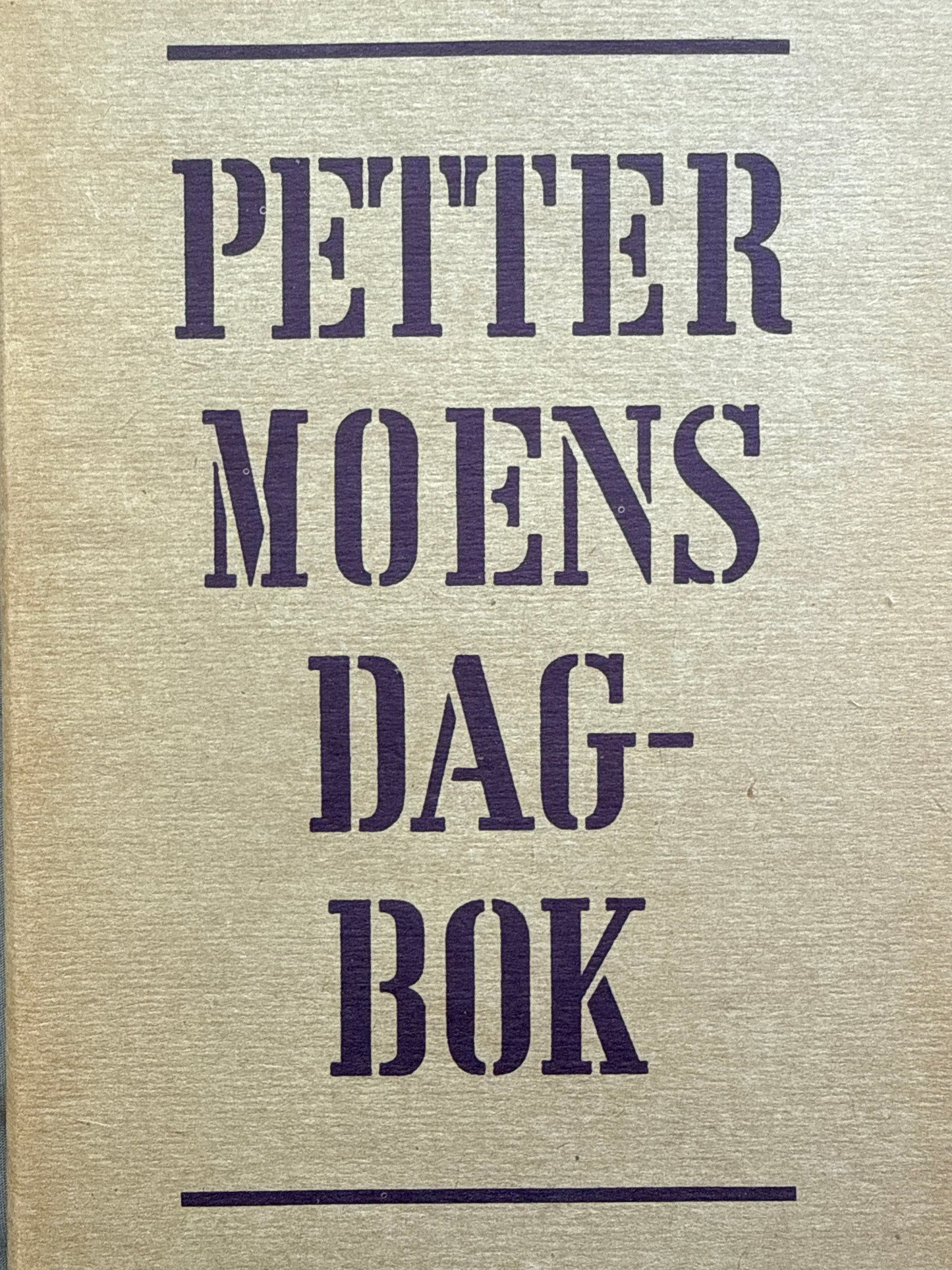 Petter Moens dagbok - Innbundet