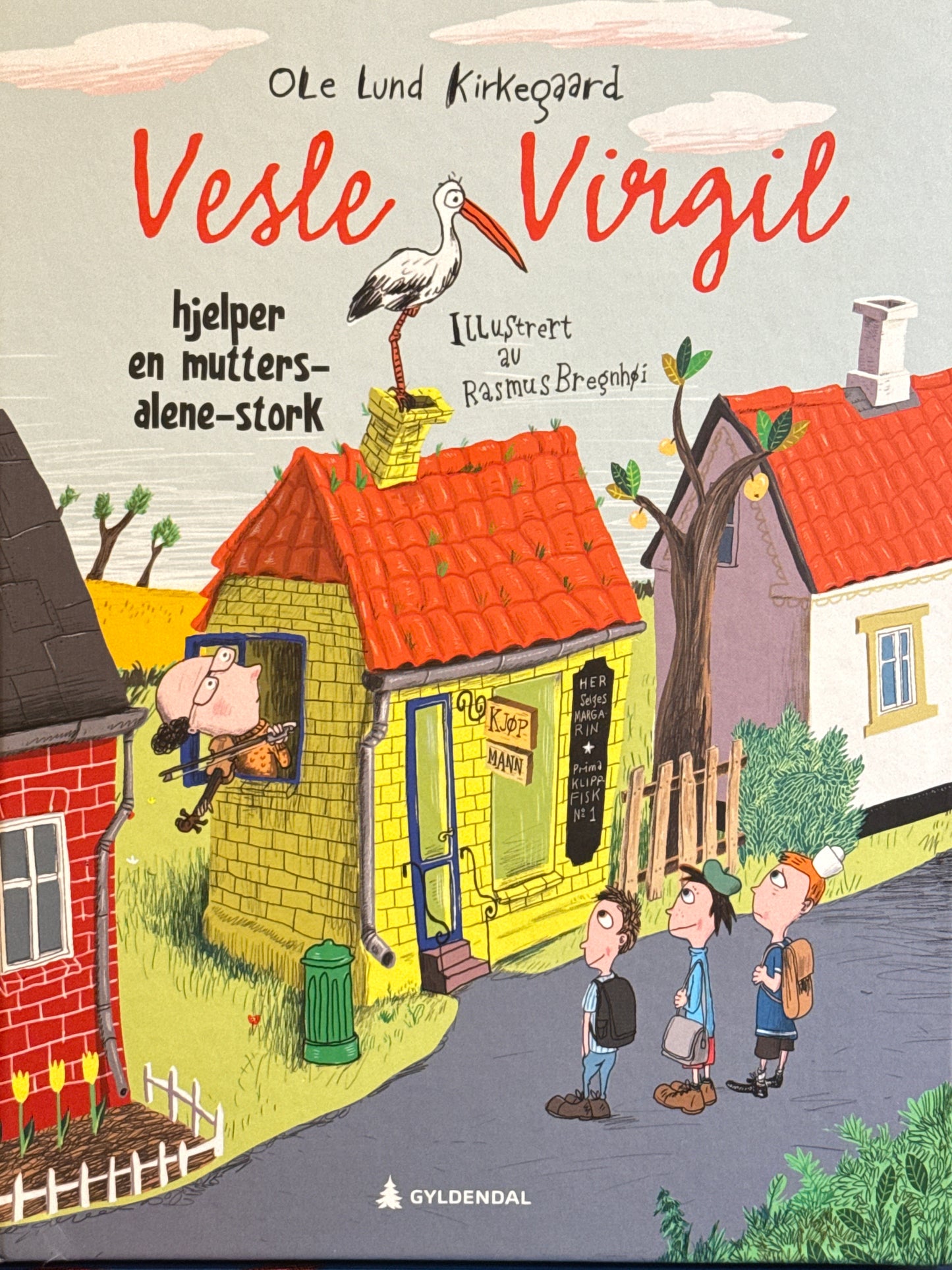 Vesle Virgil hjelper en mutters-alene-stork - Innbundet