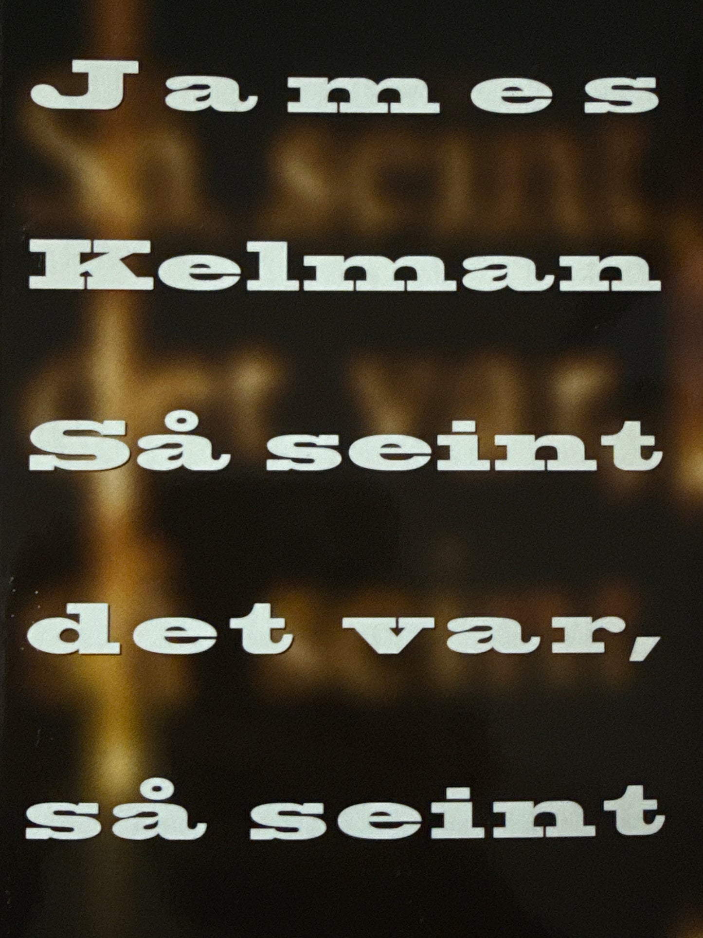 Så seint det var, så seint - Pocket