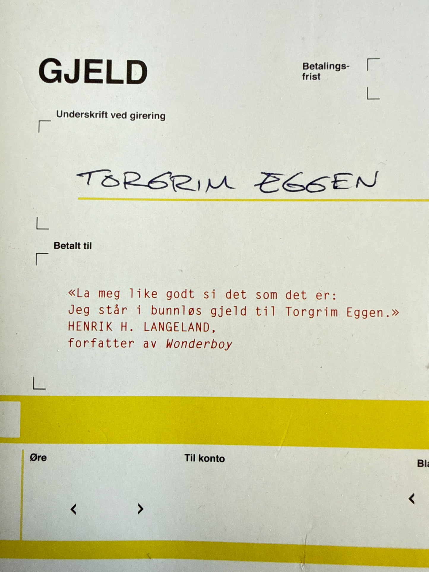Gjeld - Pocket