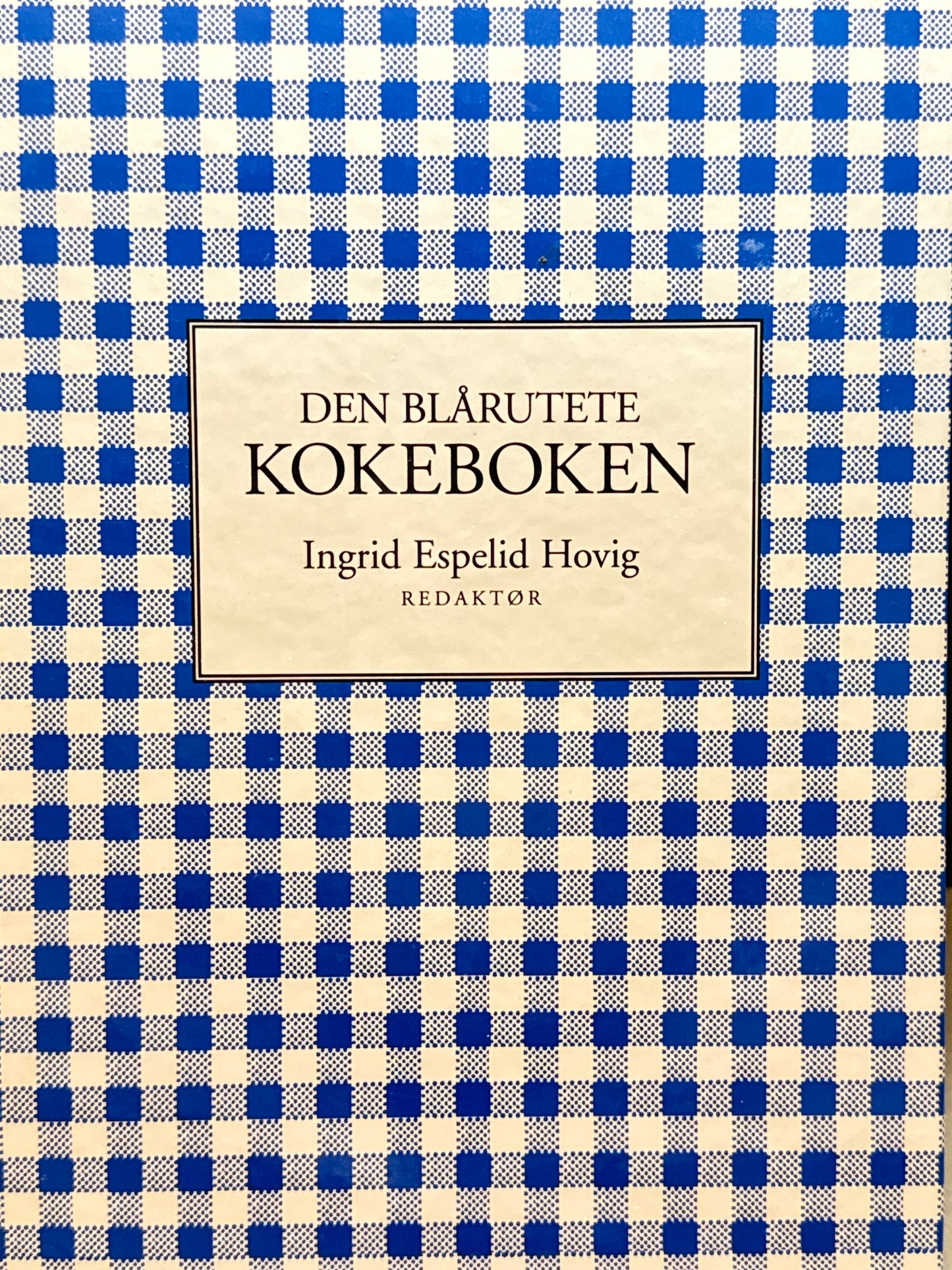Den Blårutete kokeboken - Innbundet