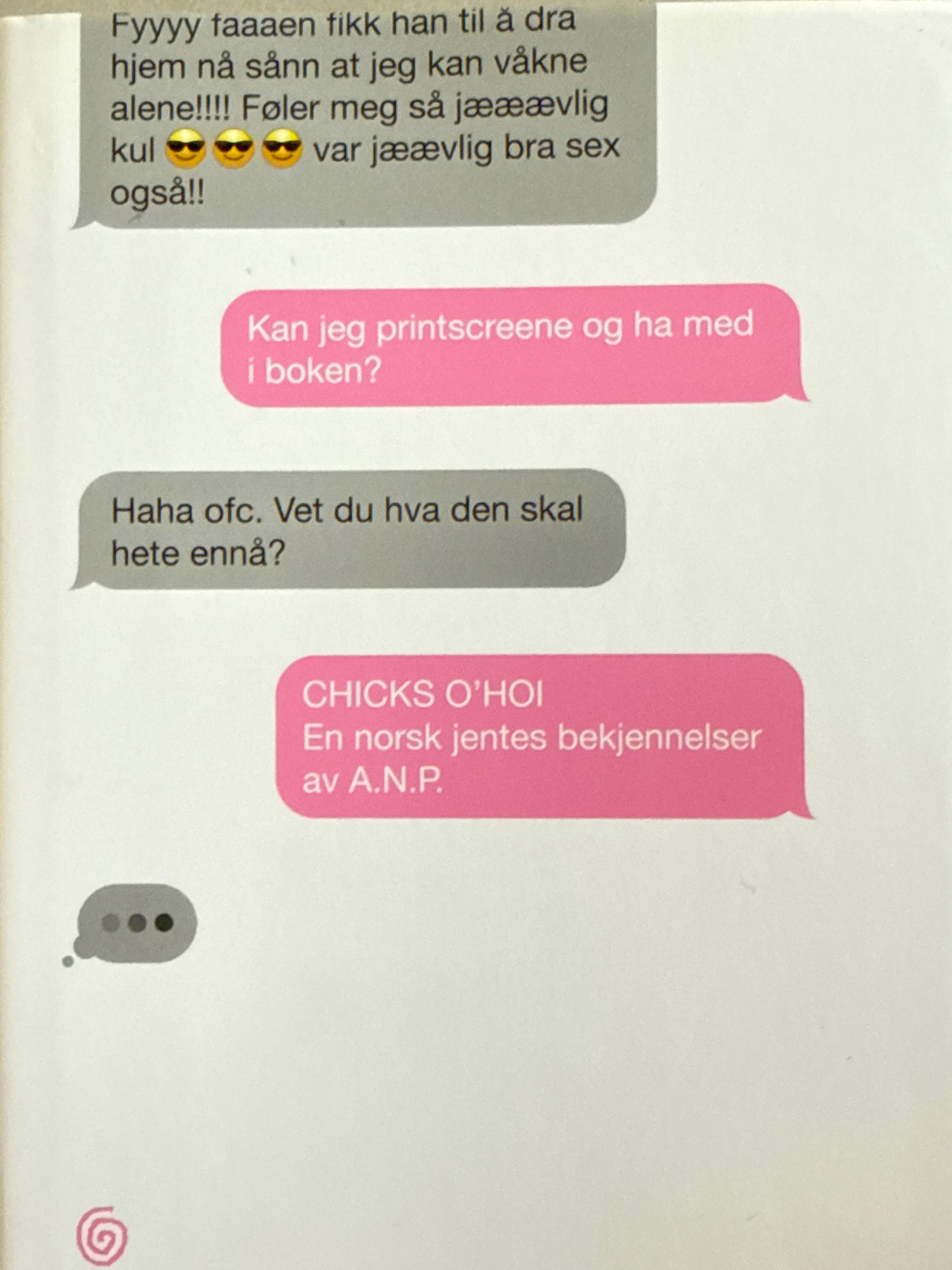 Chicks o'hoi ; en norsk jentes bekjennelser - Innbundet