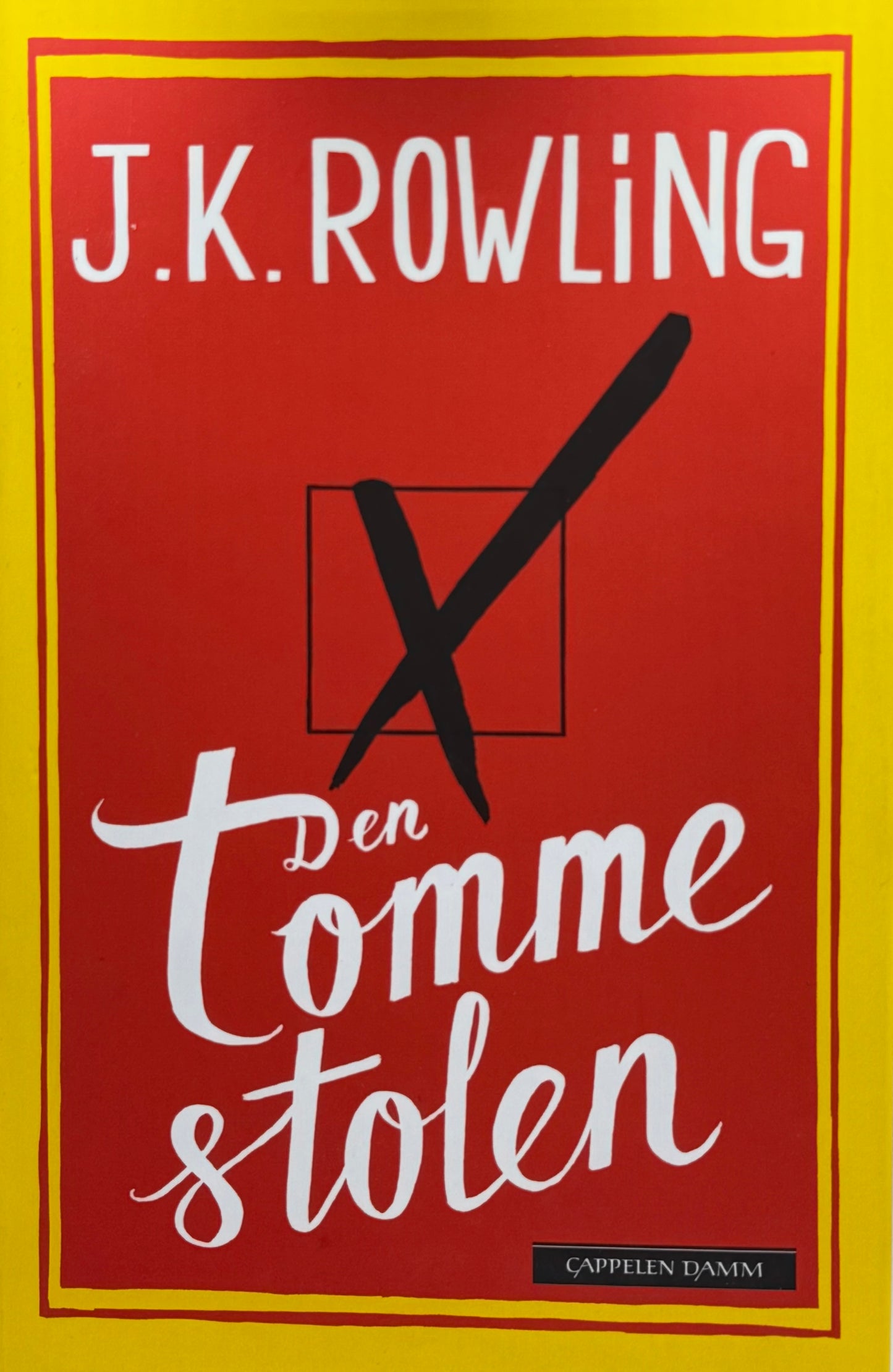 Den tomme stolen - Innbundet