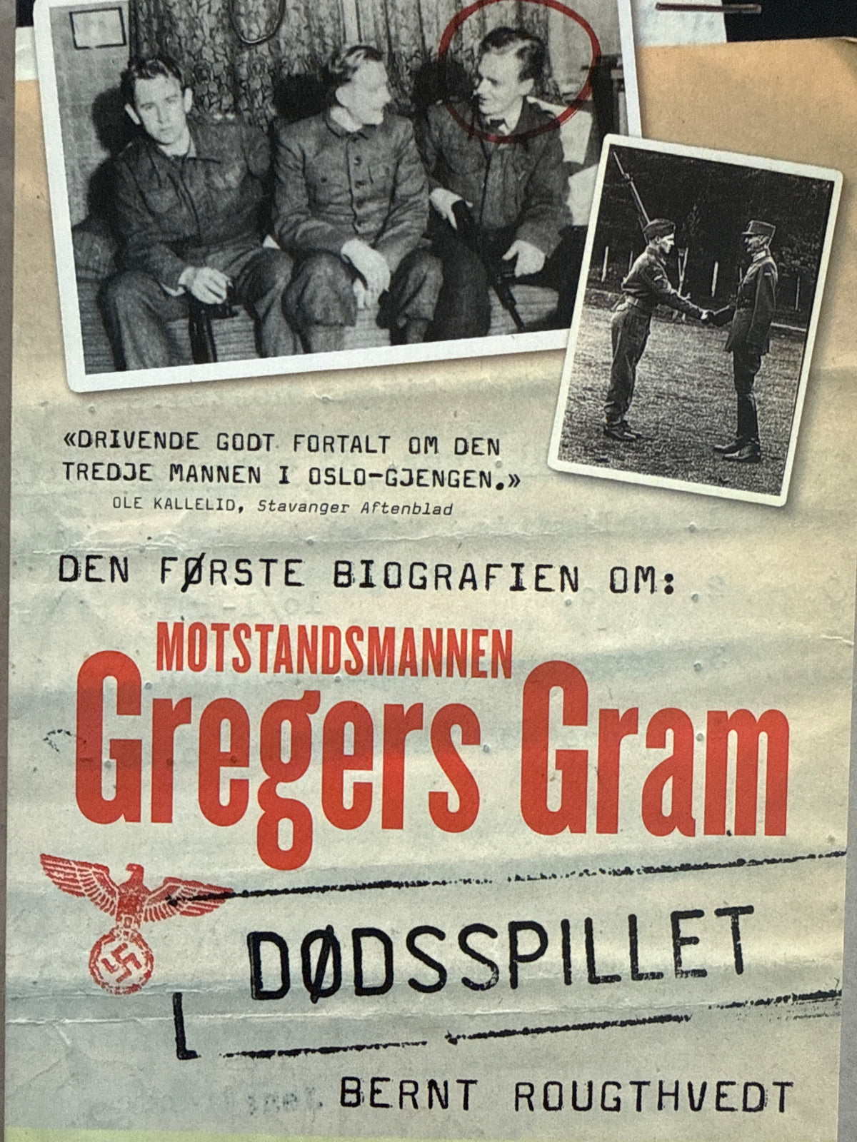 Forside av Dødsspillet av Bernt Rougthvedt