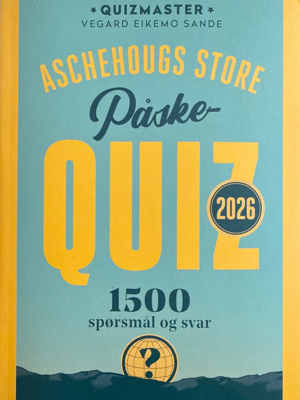 Forside av Aschehougs store PåskeQuiz 2026 av Vegard Eikemo Sande