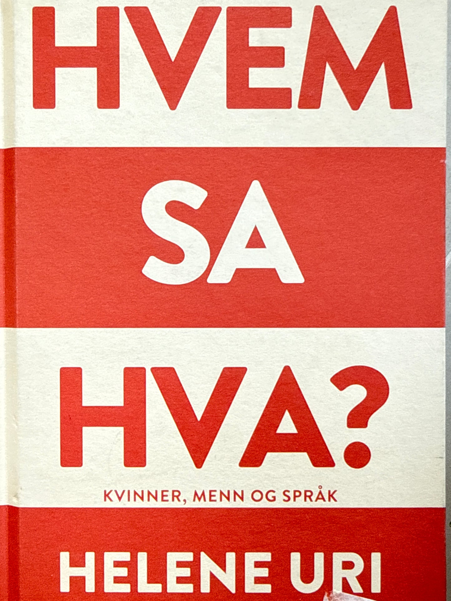Hvem sa hva? - Innbundet