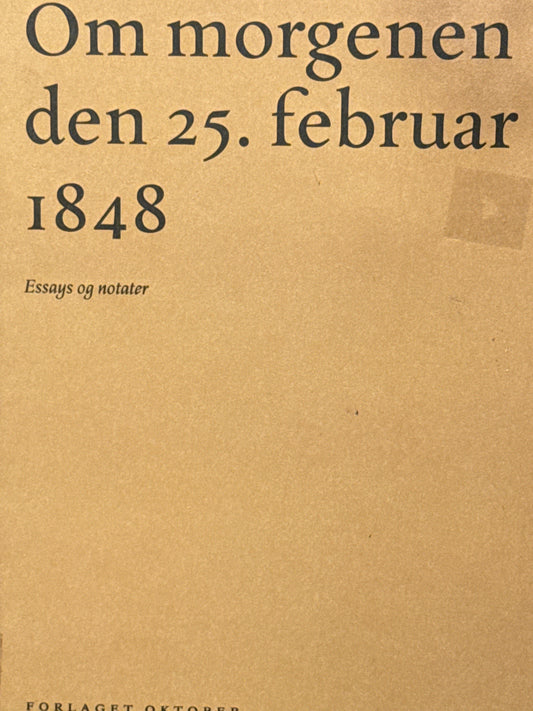 Om morgenen den 25. februar 1848 - Innbundet