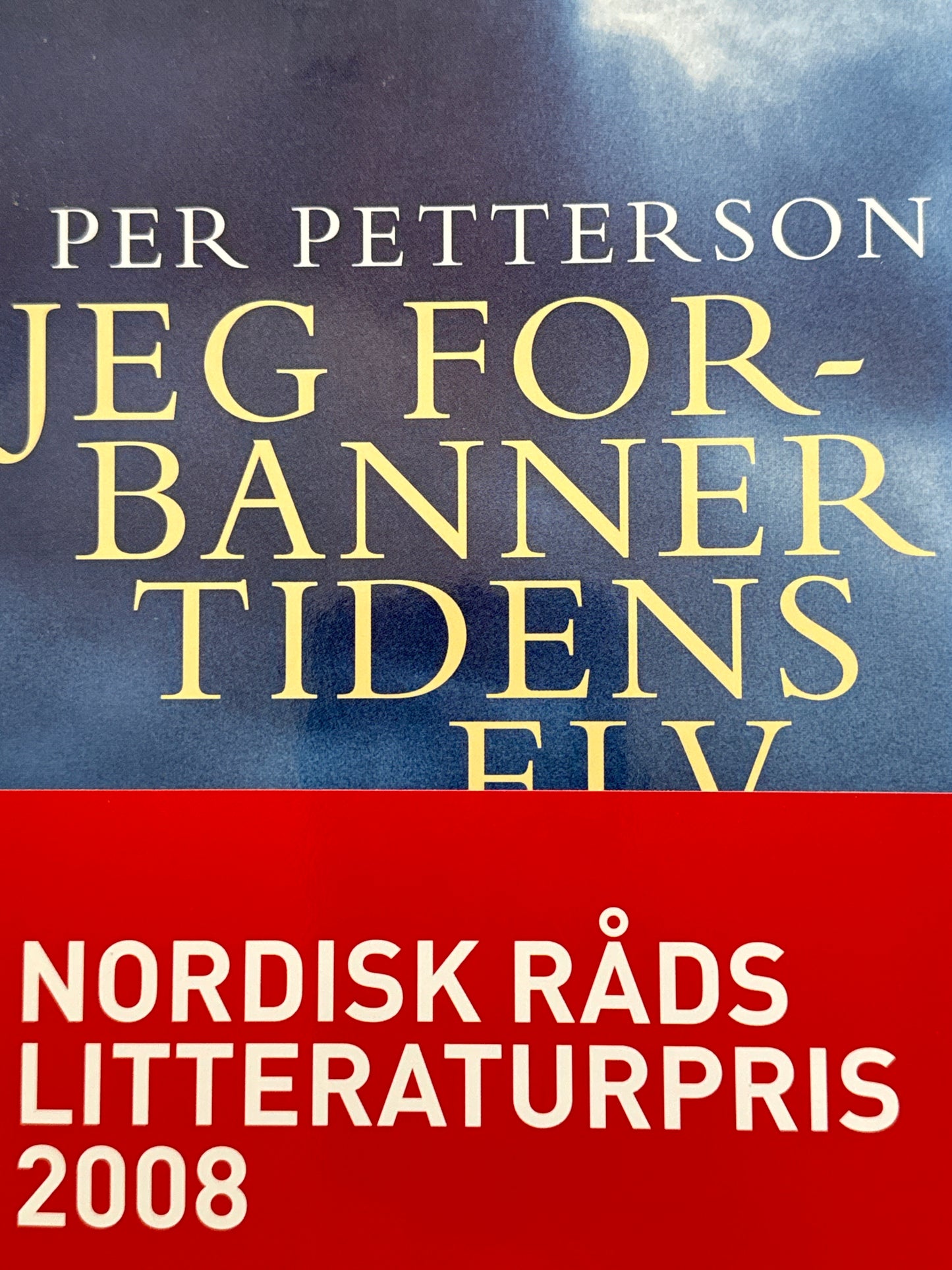 Jeg forbanner tidens elv - Innbundet