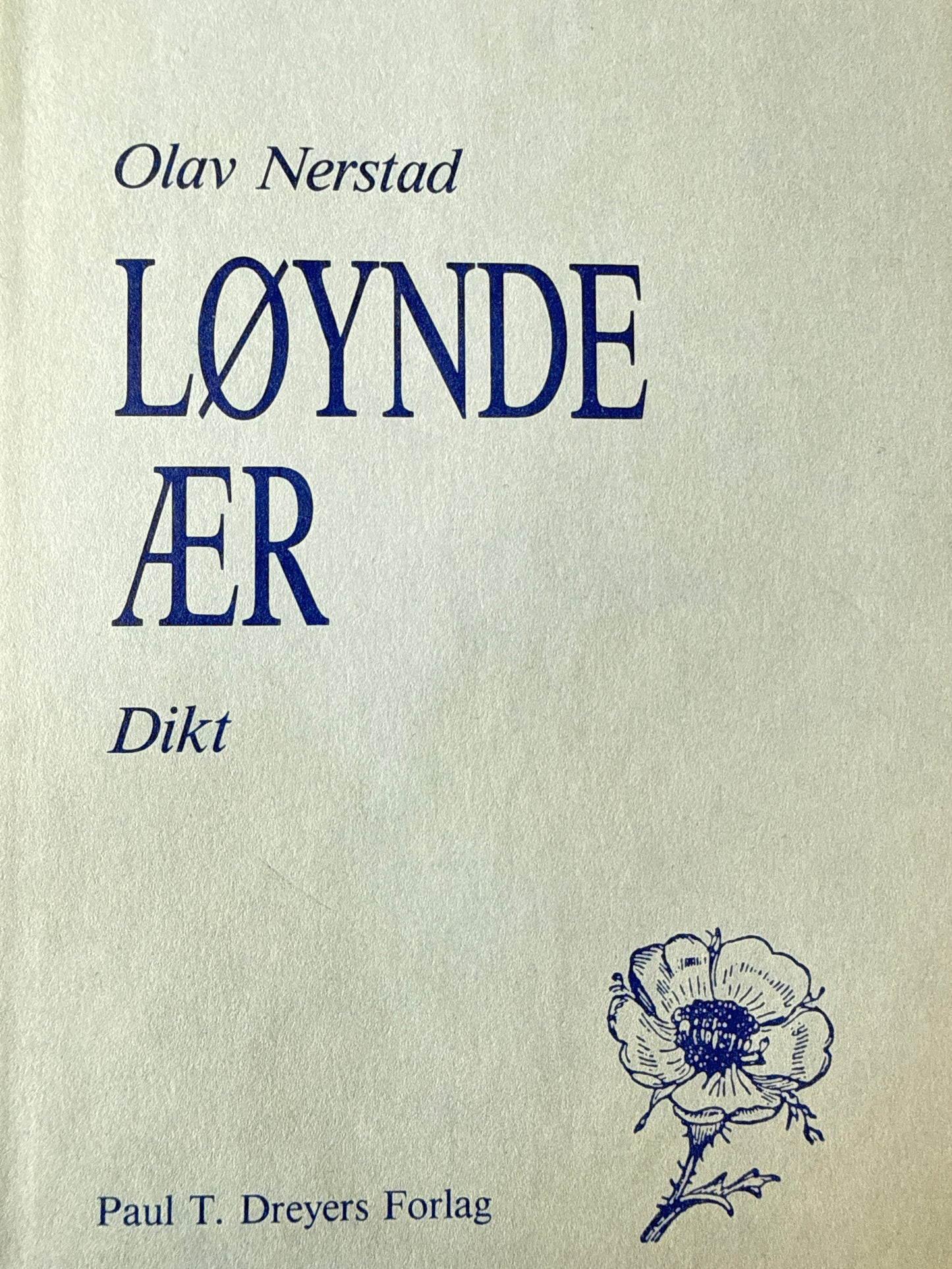 Løynde ær - Innbundet