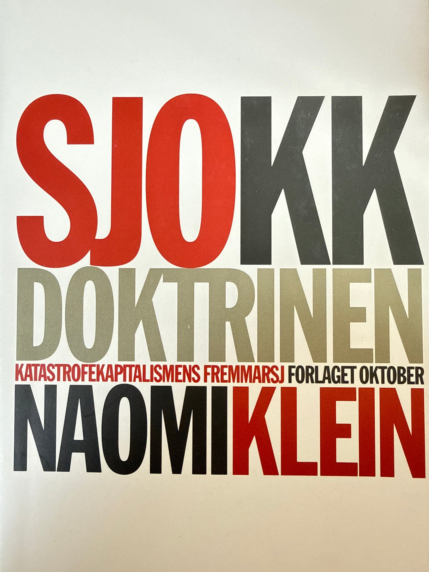 Sjokkdoktrinen - Innbundet
