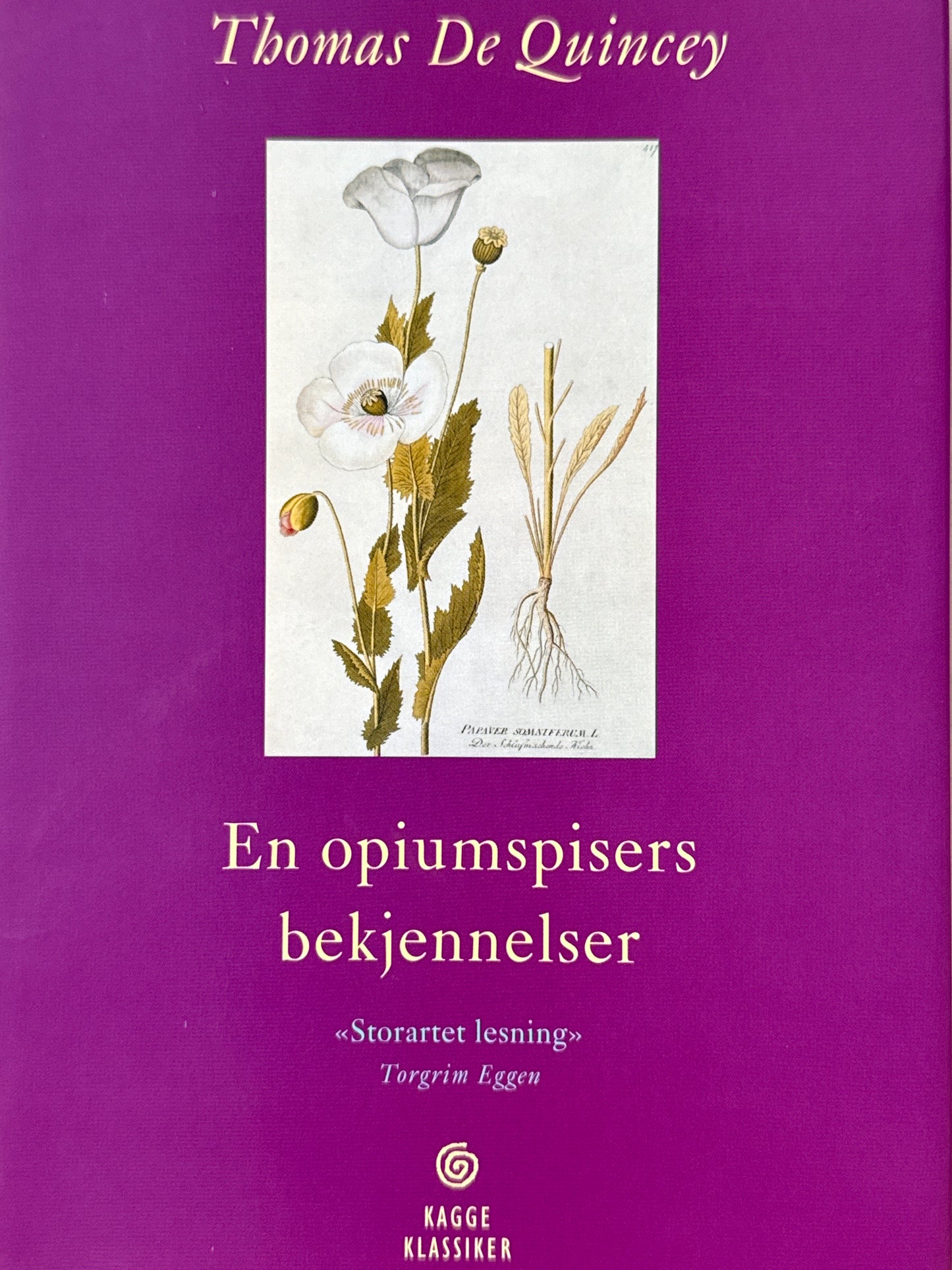 En opiumspisers bekjennelser - Innbundet