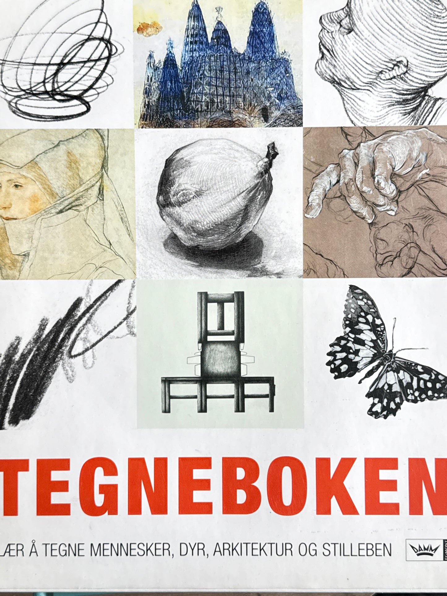 Tegneboken ; lær å tegne mennesker, dyr, arkitektur og stilleben - Innbundet