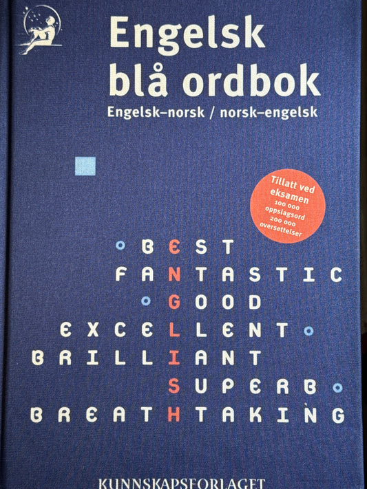 Engelsk Blå Ordbok - Innbundet