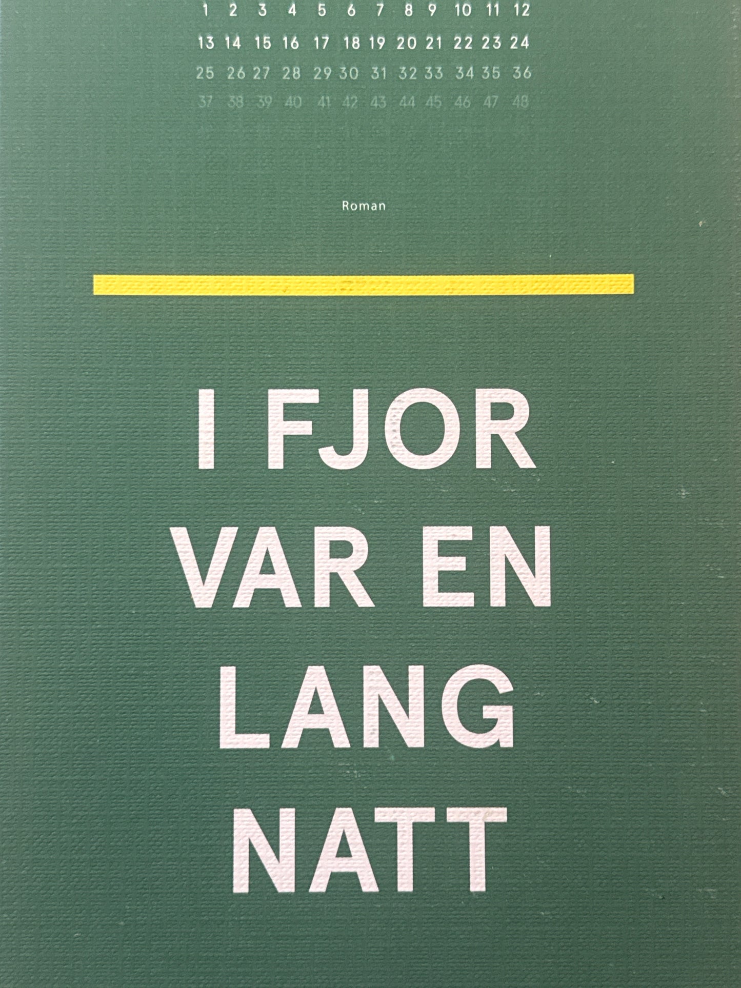 I fjor var en lang natt - Innbundet