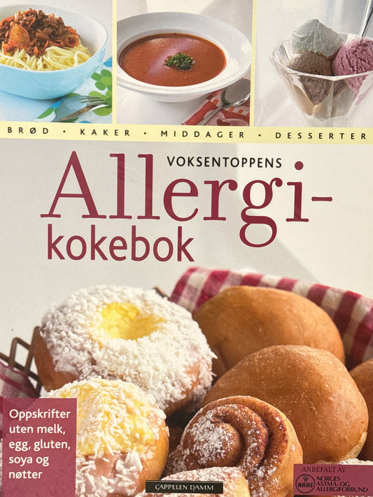 Voksentoppens allergikokebok - Innbundet