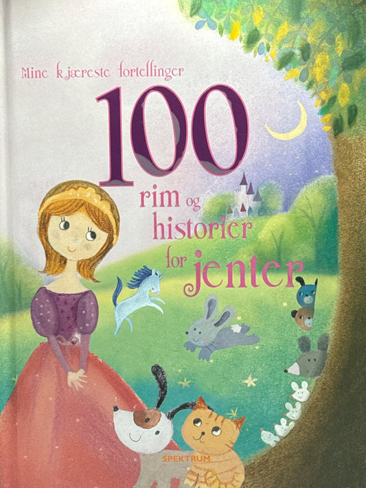 100 rim og historier for jenter - Innbundet