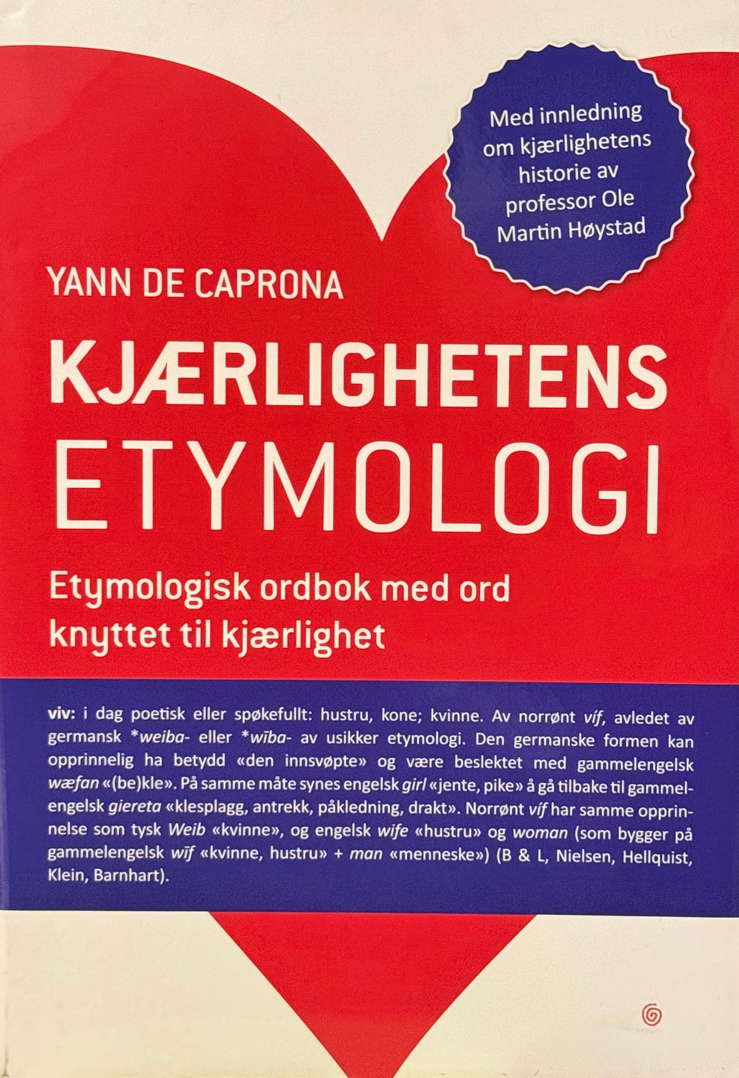 Kjaerlighetens etymologi - Innbundet