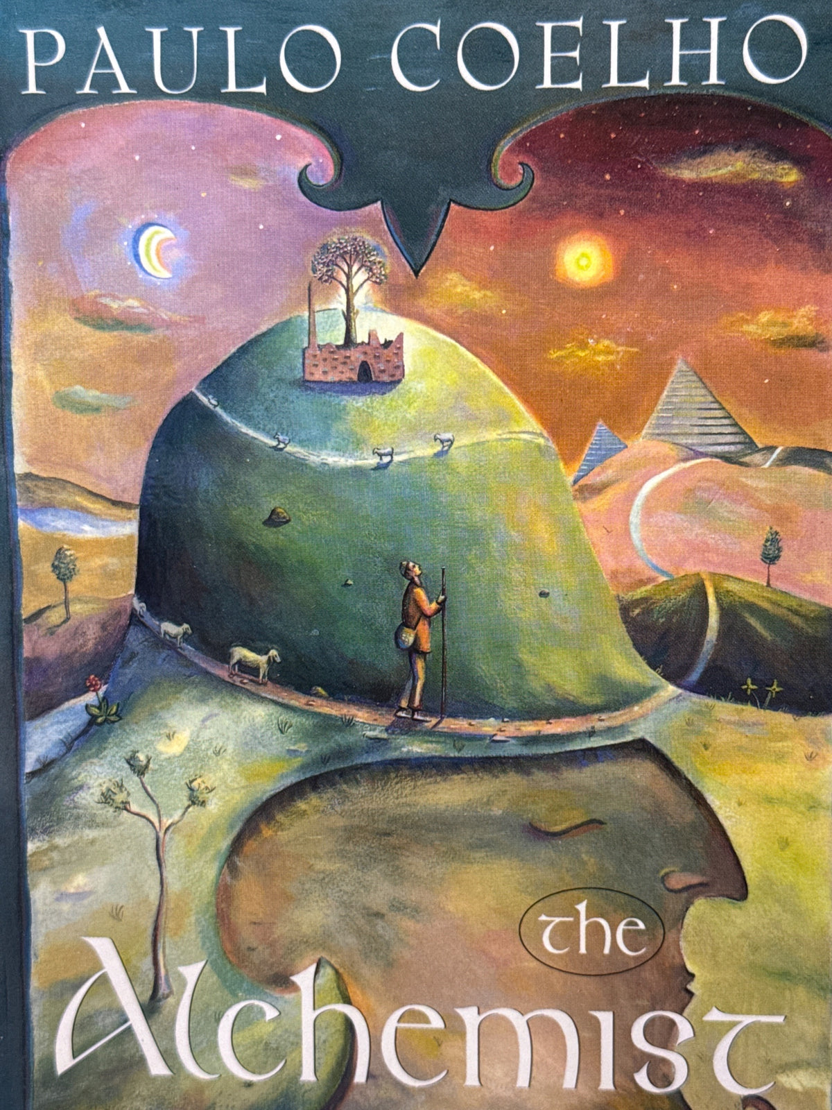 Forside av The Alchemist av Paulo Coelho 