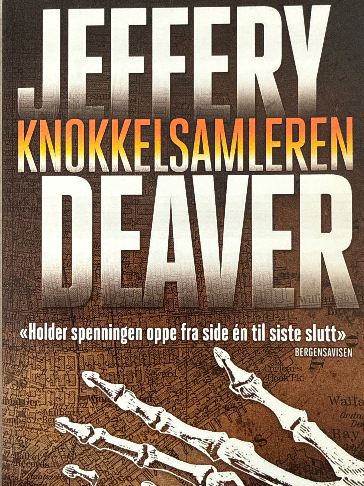 Forside av Knokkelsamleren av Jeffery Deaver 