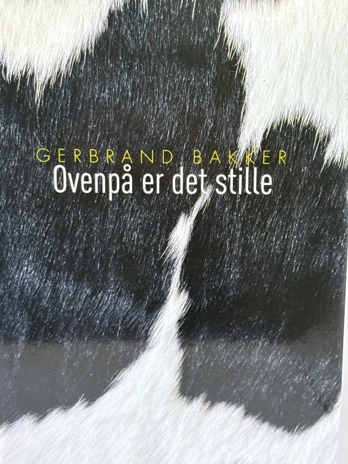Forside av Ovenpå er det stille av Gerbrand Bakker 