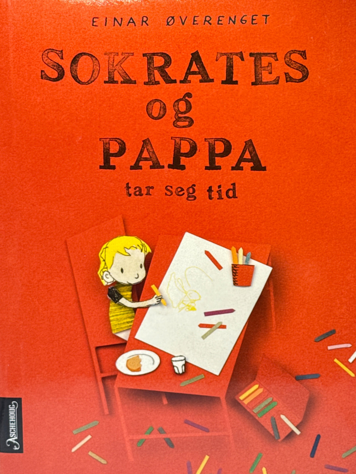 Forside av Sokrates og pappa tar seg tid av Einar Øvereng 